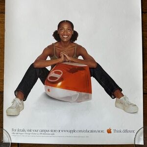 Apple "Think Different" poster! 1999 17 7/8" x 12"